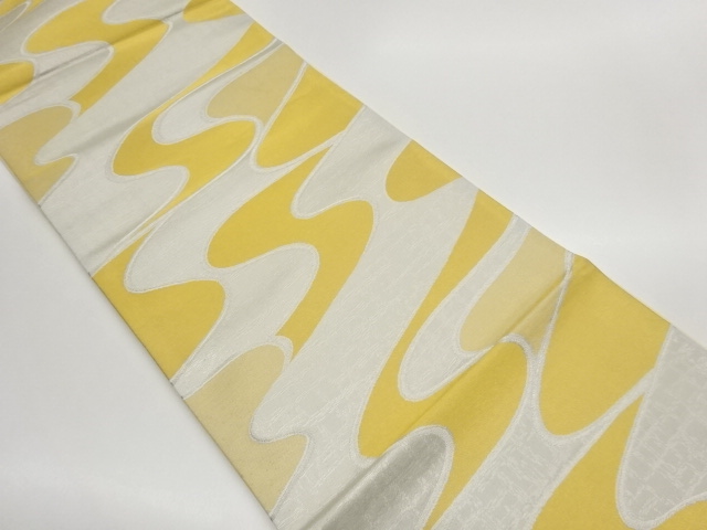 流水模様織出し袋帯